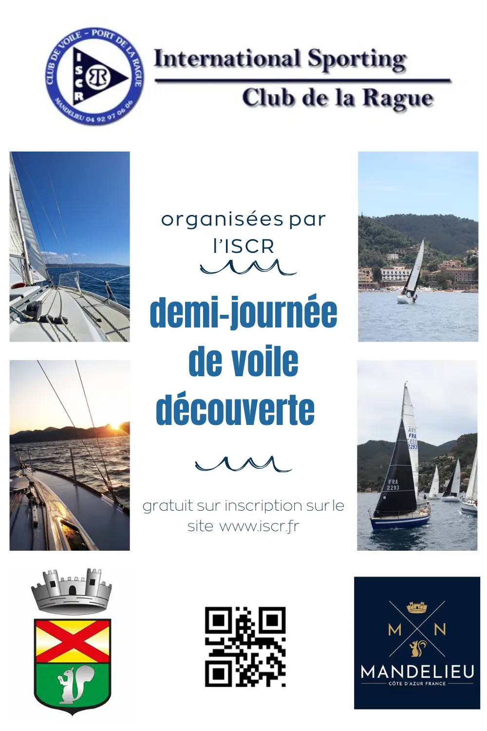 Sorties découvertes Voile ISCR - 2026
