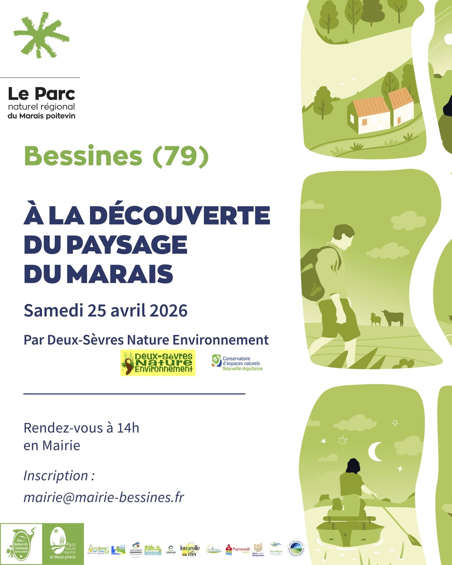 Balade nature "A la découverte du paysage du marais" à Bessines