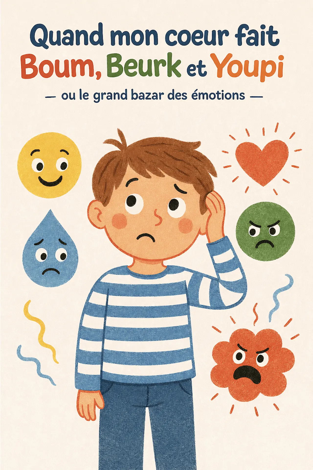 Théâtre pour enfants “Le grand bazar des émotions” ou quand le cœur fait Boum, Beurk ou Youpi !