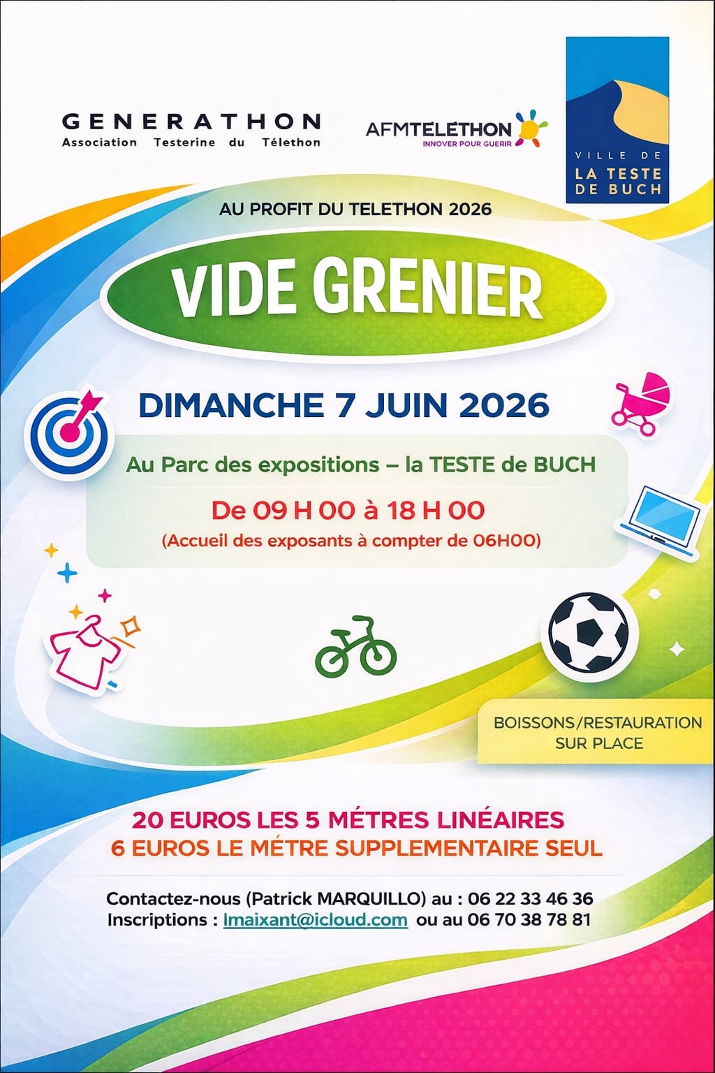 Vide grenier Générathon - Association Testerine