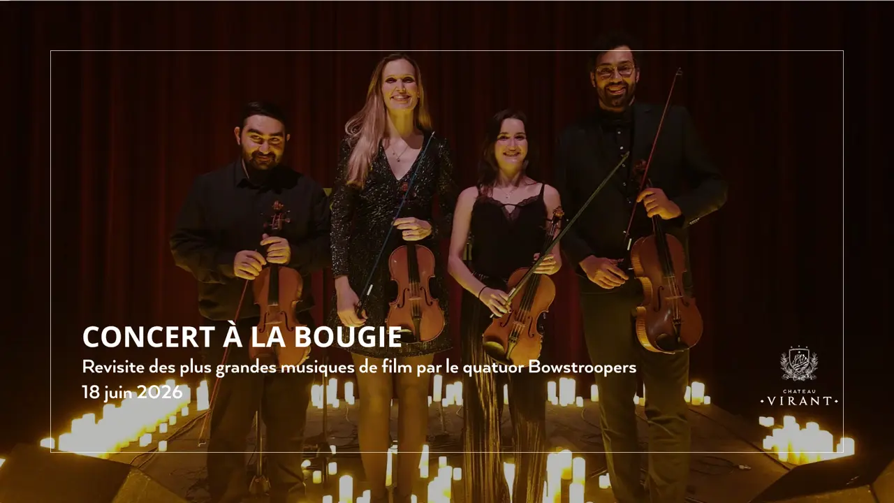 Concert à la bougie au Château Virant