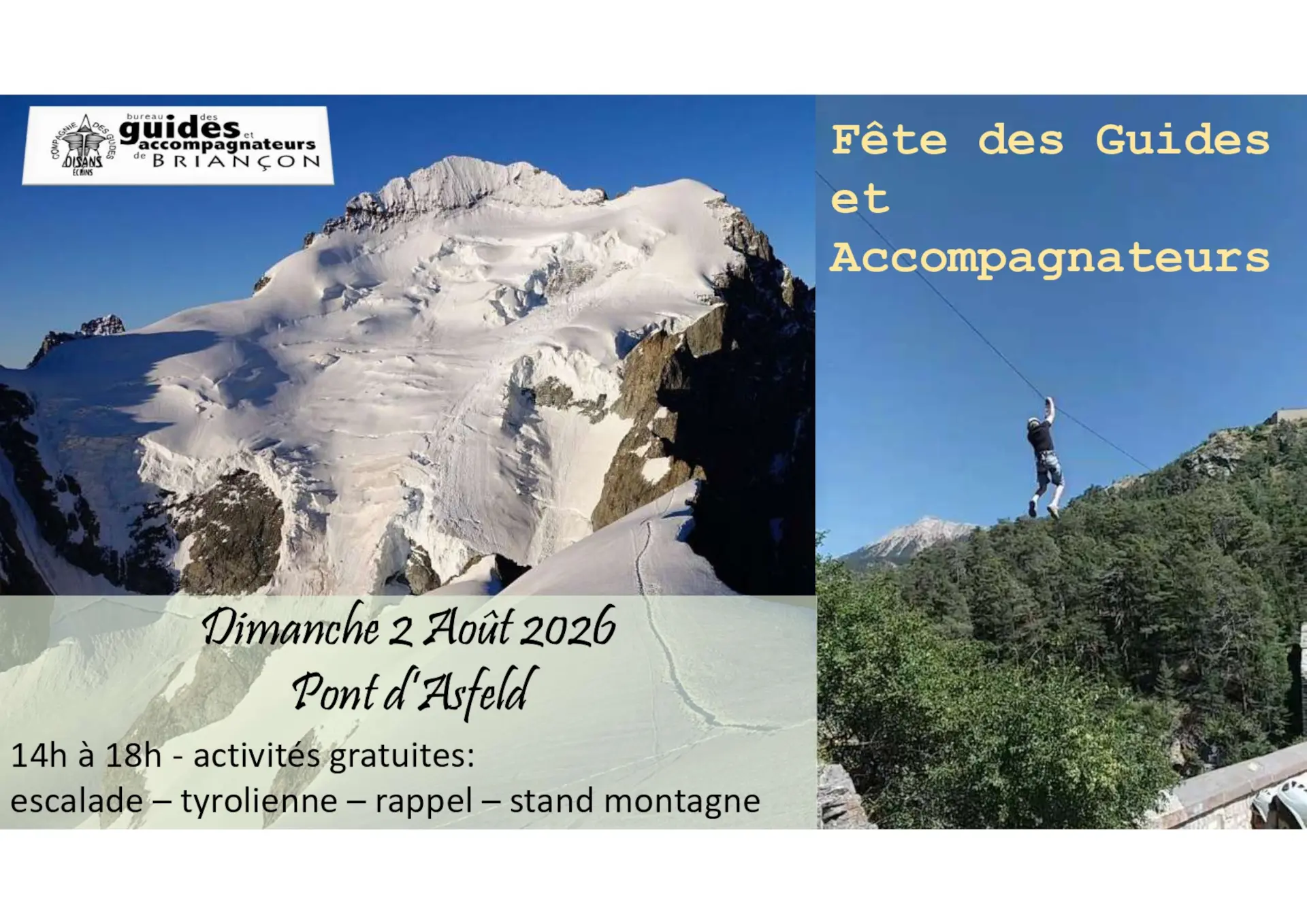Fête des guides et accompagnateurs de Briançon