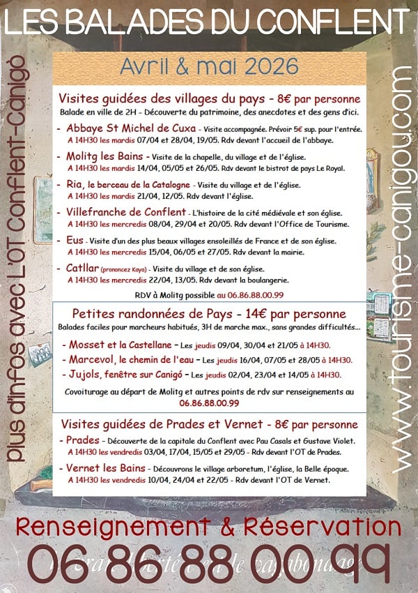 LES BALADES DU CONFLENT "MARCEVOL, LE CHEMIN DE L'EAU"