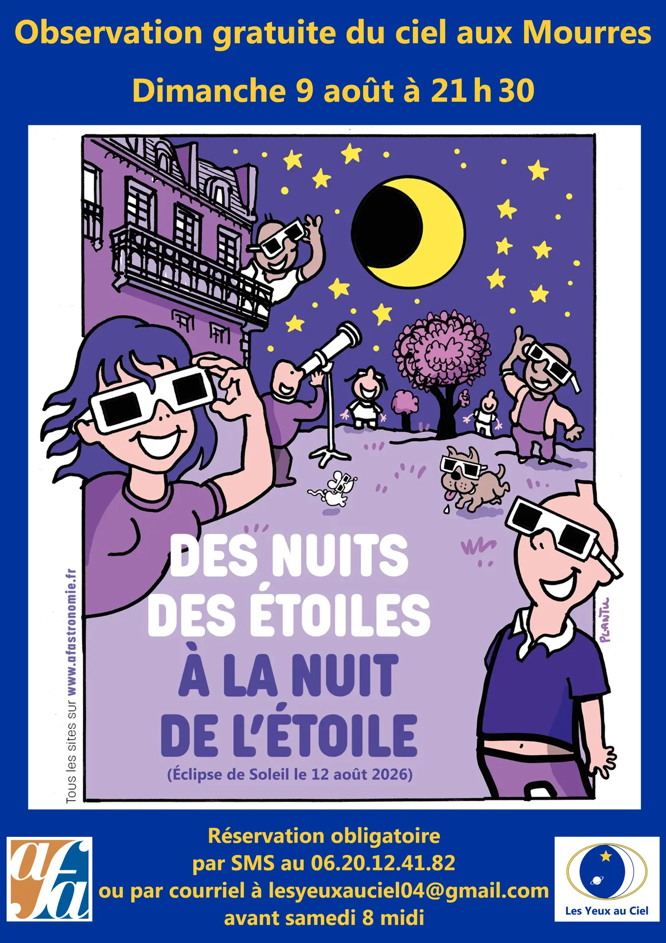 Observation du ciel aux Mourres