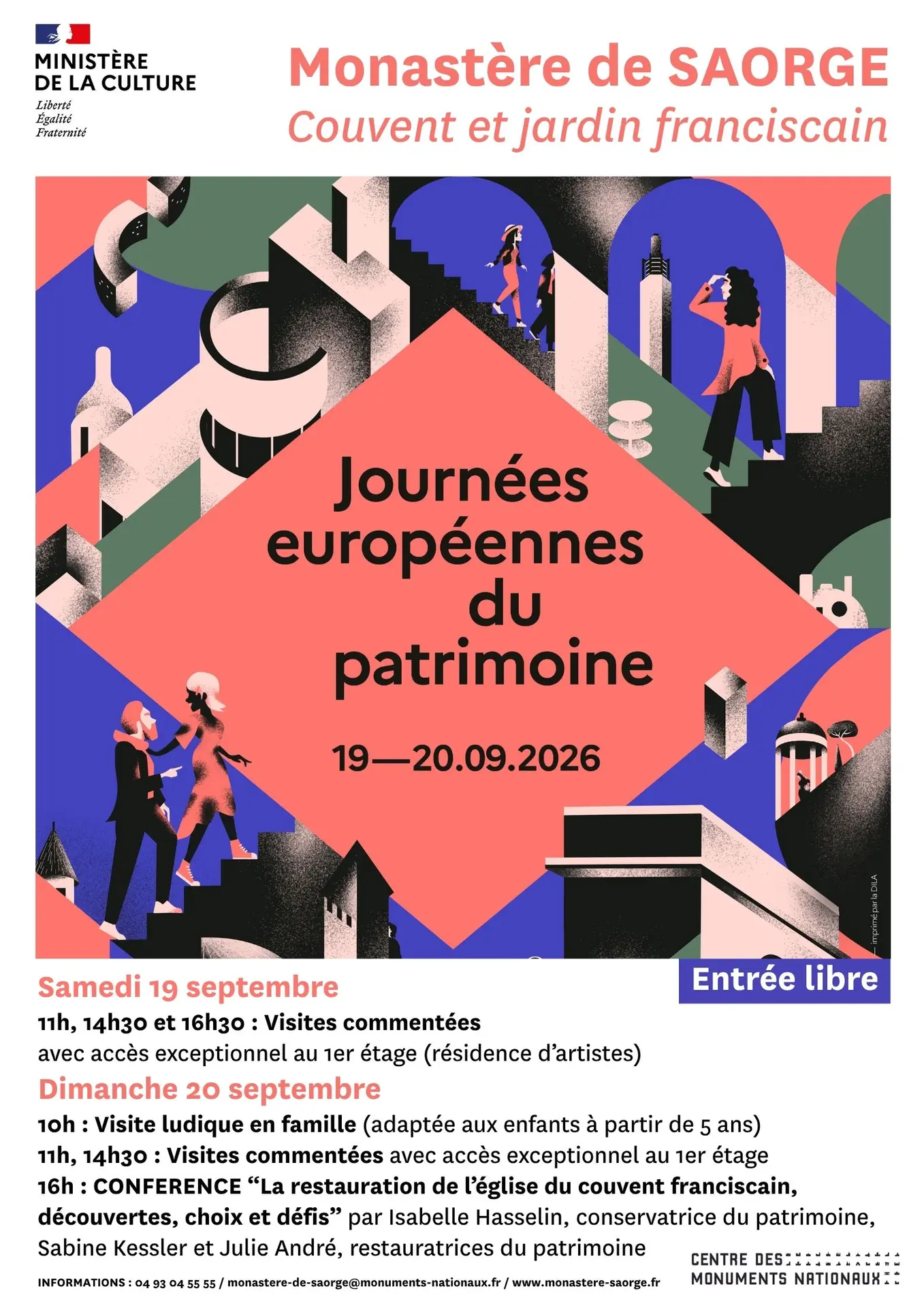 Journées européennes du patrimoine : Visites commentées du Monastère de Saorge