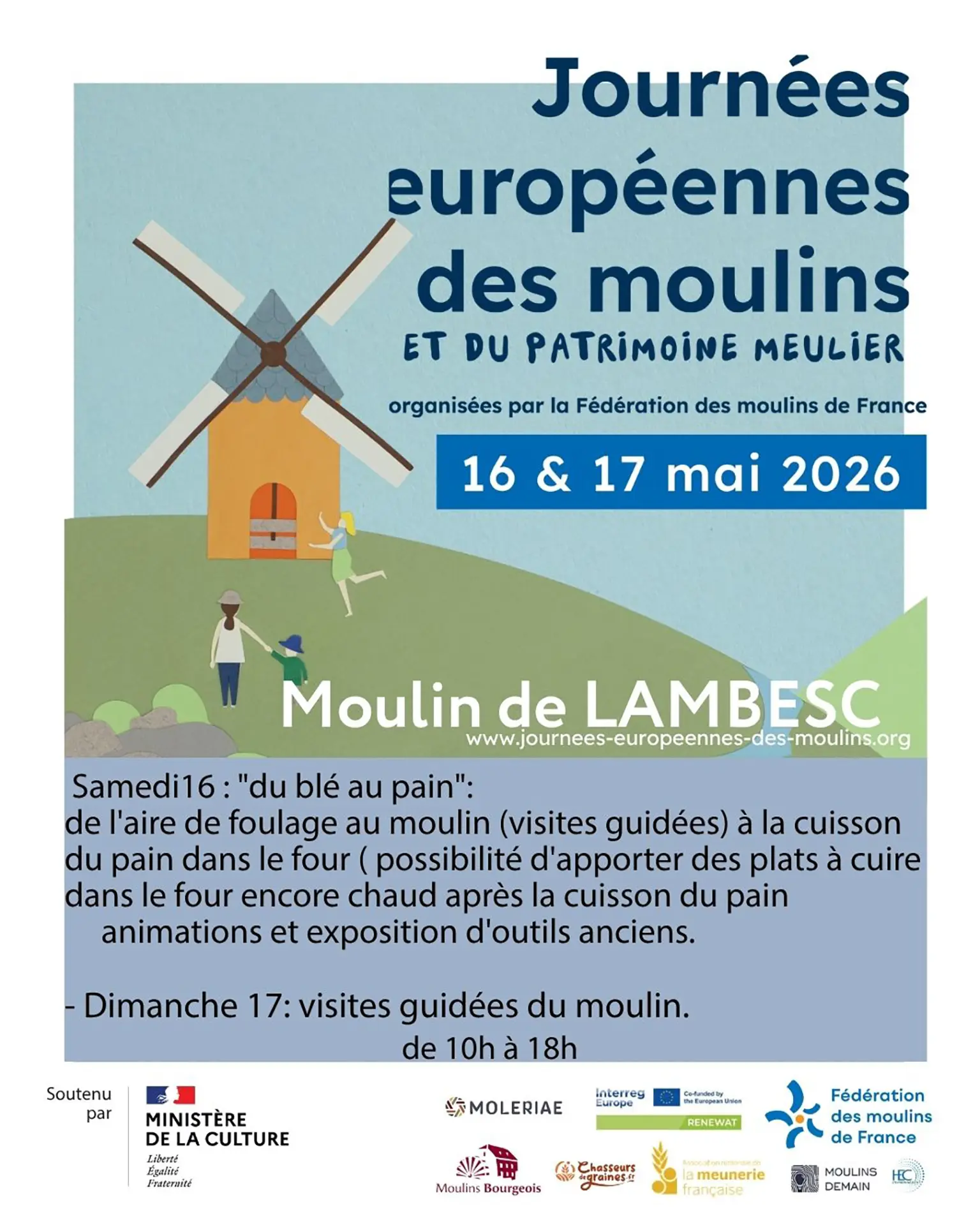 Journées nationales des moulins et du patrimoine meulier