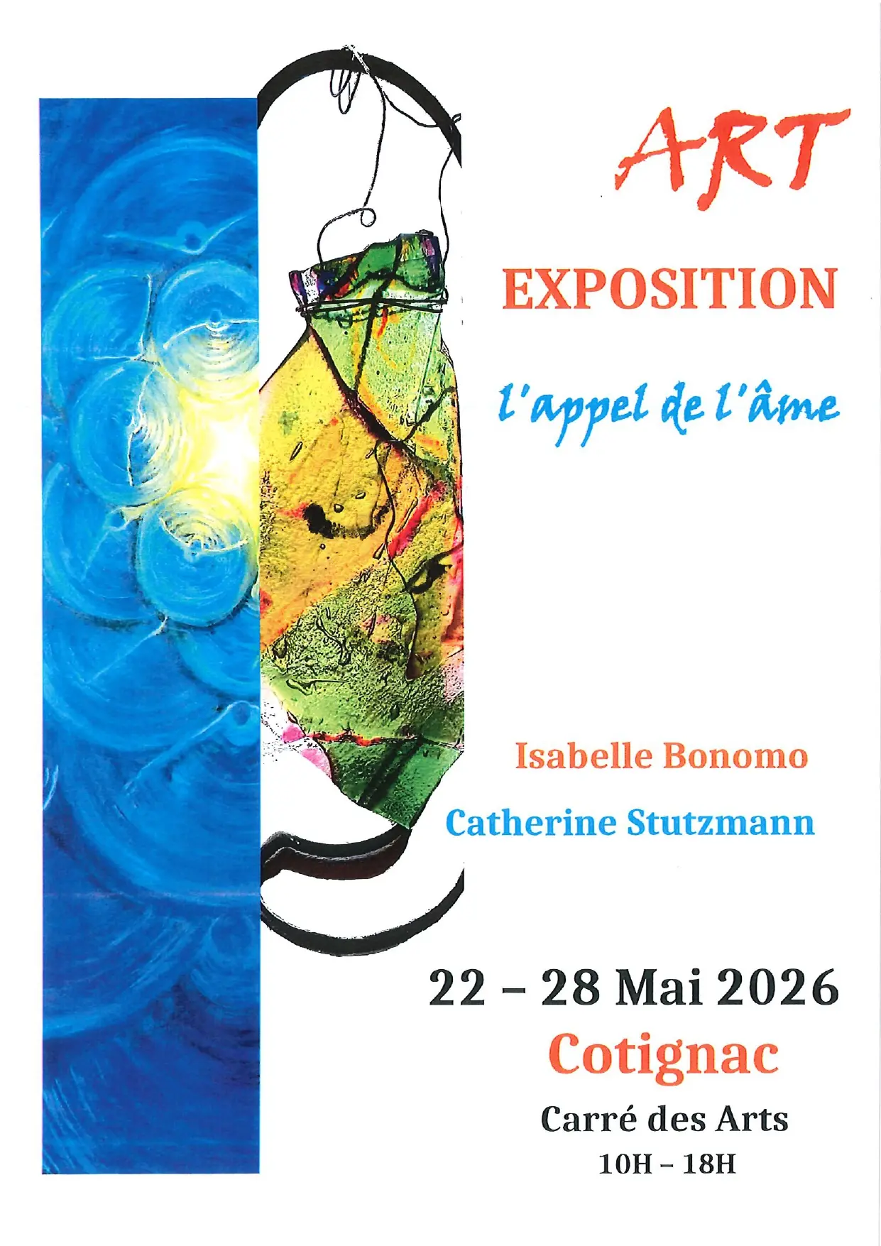 Exposition : Isabelle BONOMO et Catherine STUTZMANN - L'appel de l'âme