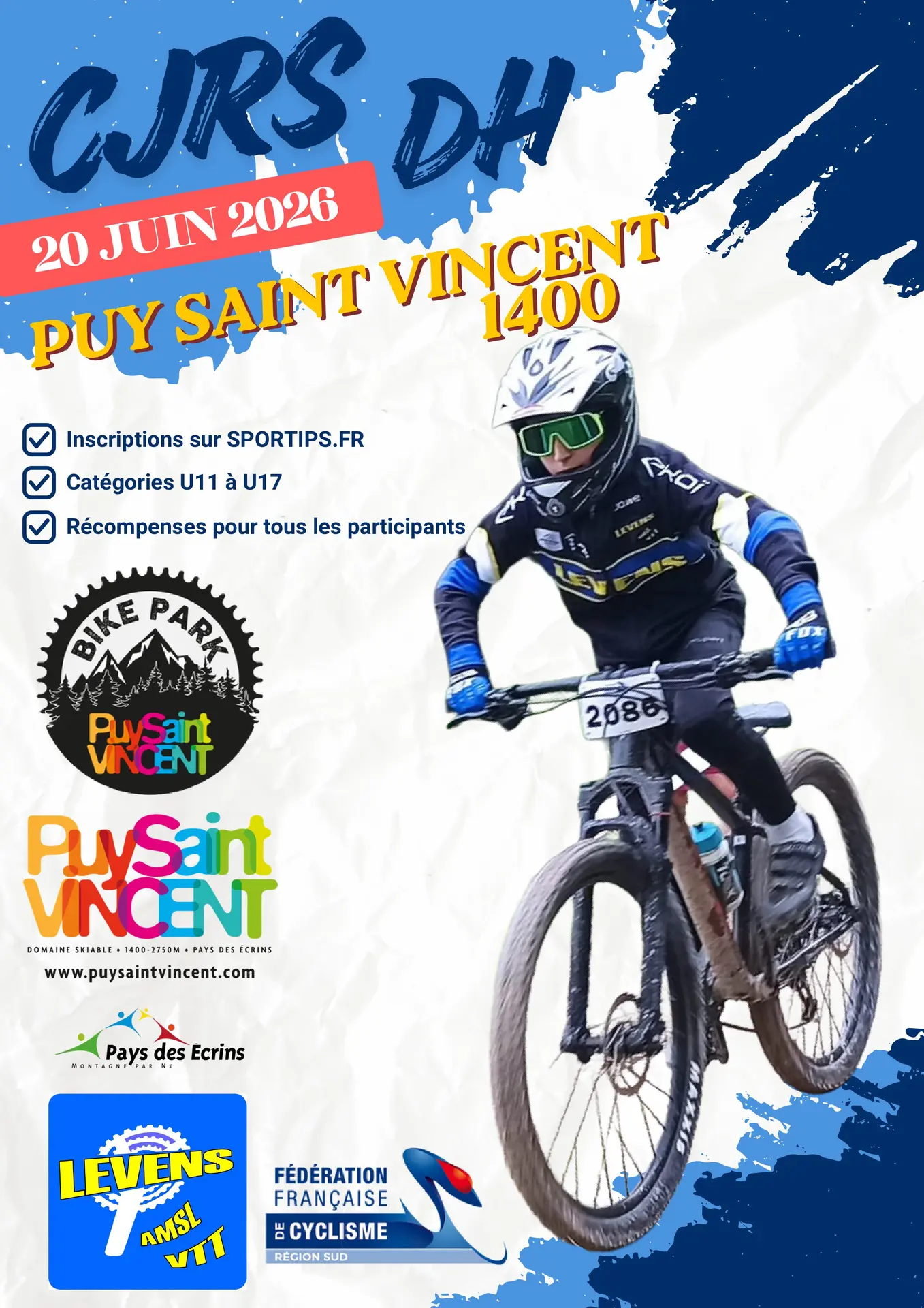 TRJV DH Catégorie U11 à U17
