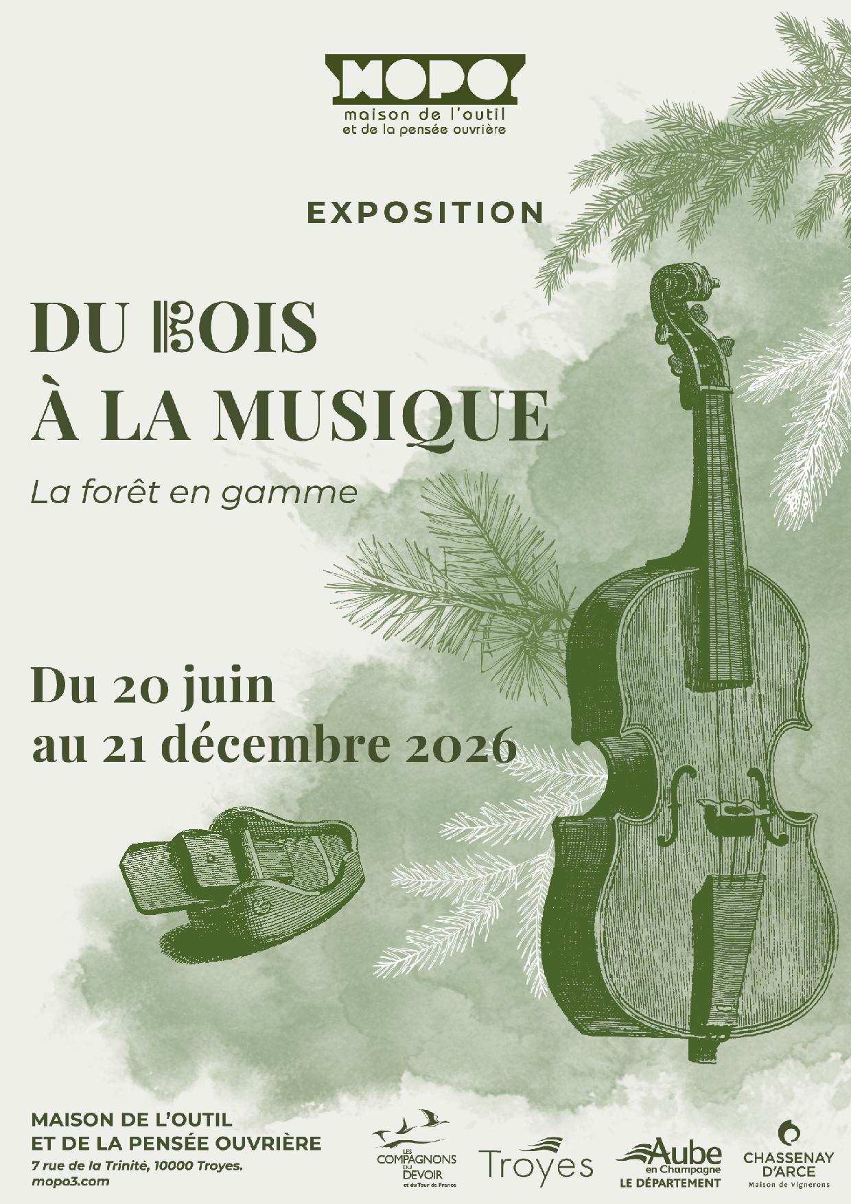 Exposition "Du bois à la musique, la forêt en gamme"