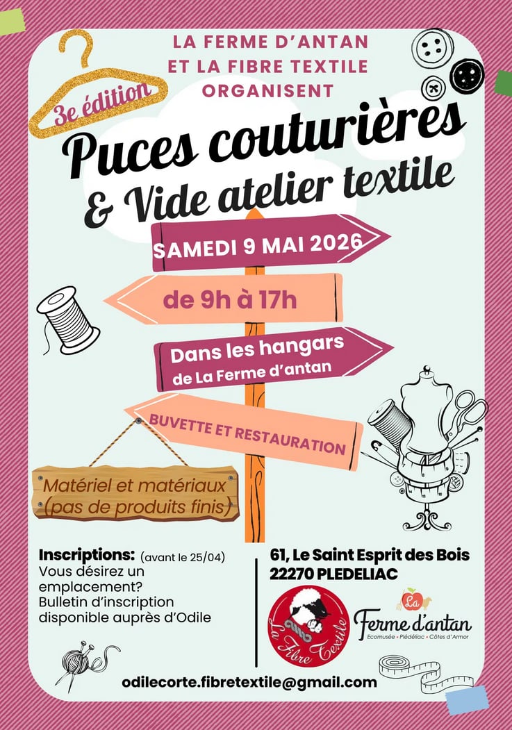 3ème édition – Puces couturières et vide atelier textile