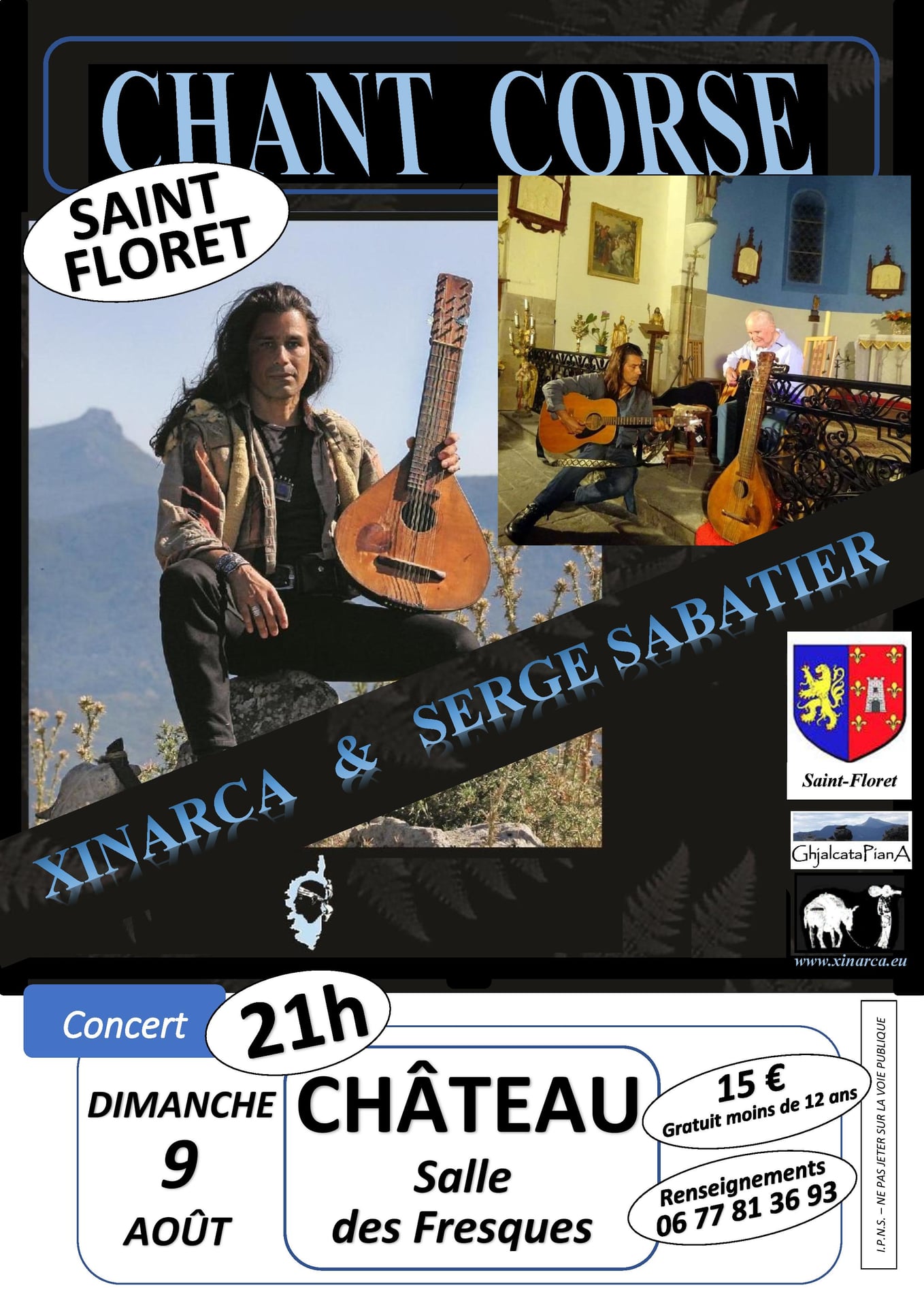 Concert Corse avec Xinarca et Serge Sabatier "Sony Serge"