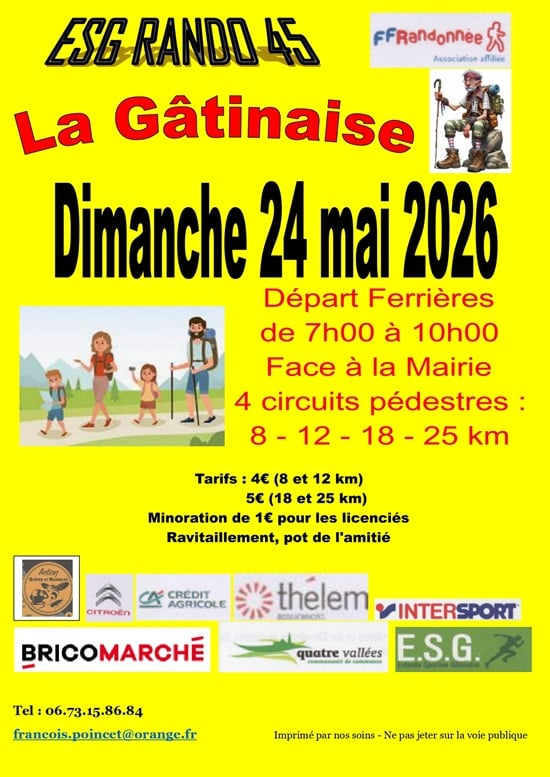 Randonnée "La Gâtinaise"