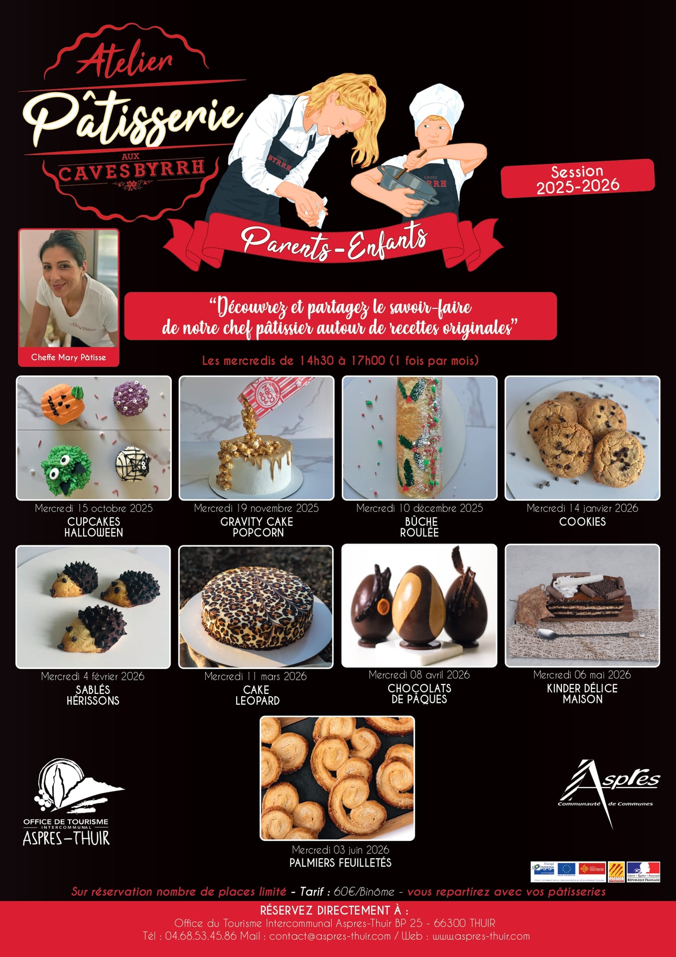 ATELIER PÂTISSERIE PARENT-ENFANT AUX CAVES BYRRH