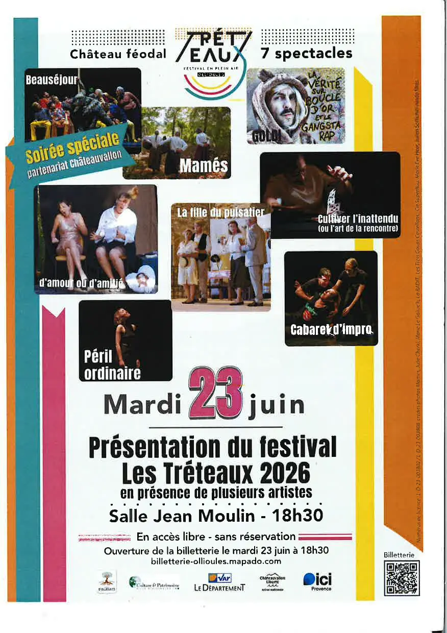 Soirée de présentation du Festival Les Tréteaux