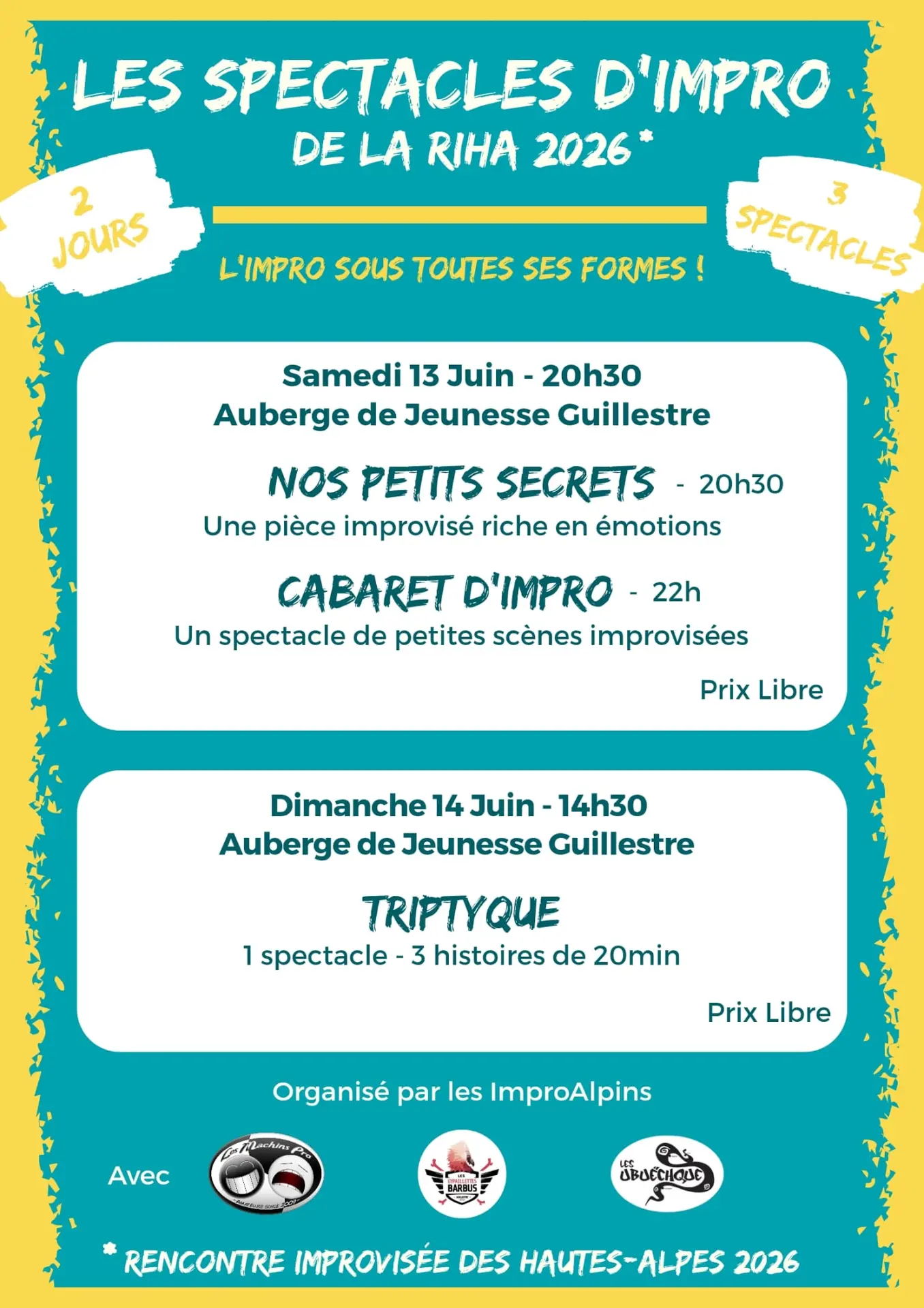 Les spectacles d'impro de la RIHA