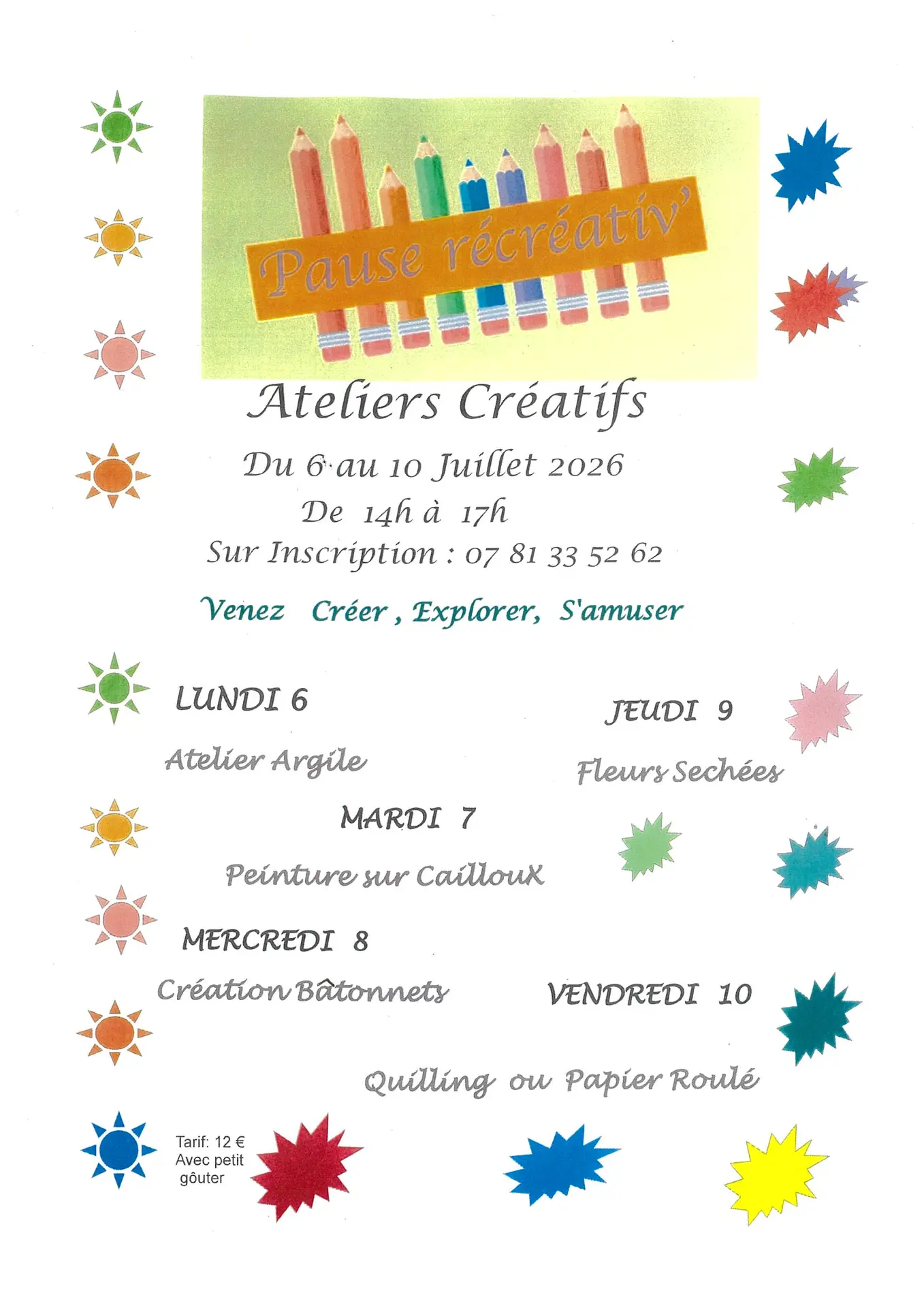 Atelier créatif "Quilling ou papier roulé"