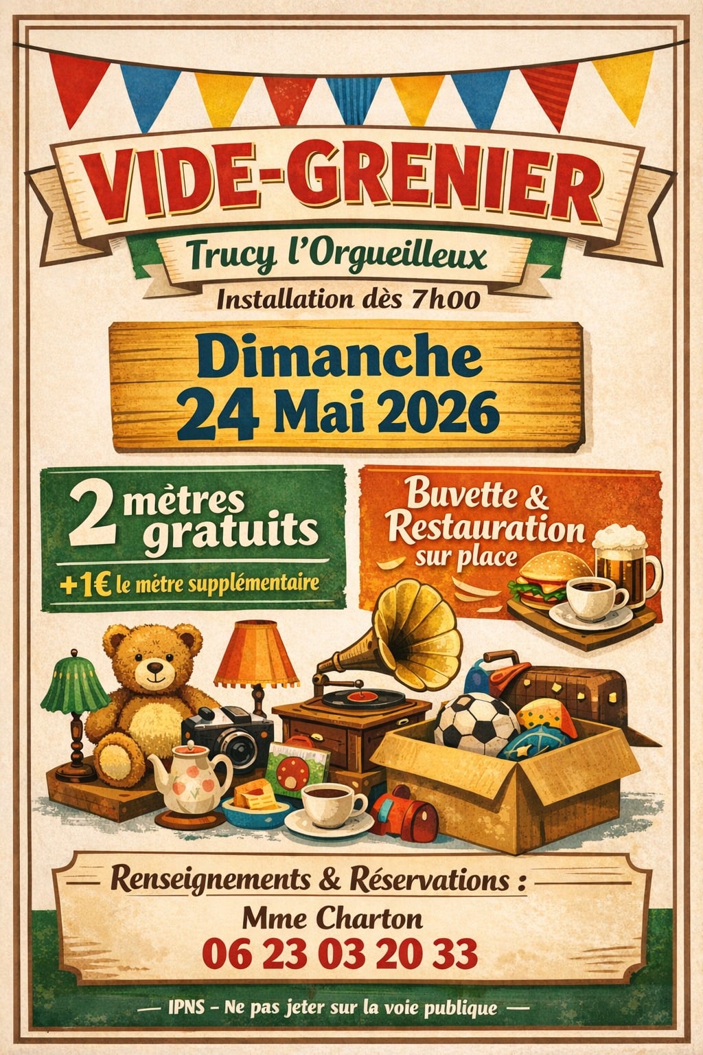 Vide greniers à Trucy l'Orgueilleux