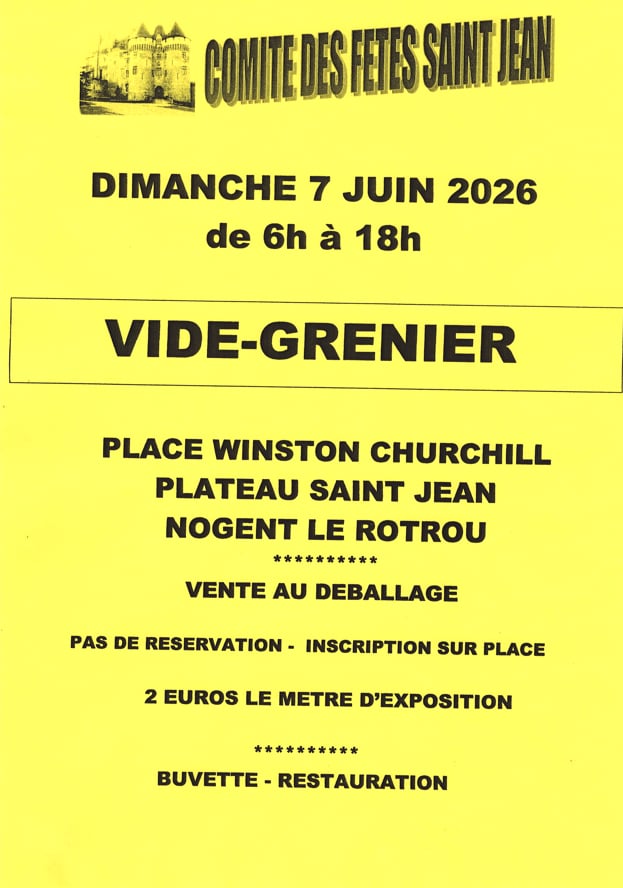 Vide-greniers du Comité des Fêtes Saint-Jean (Plateau)