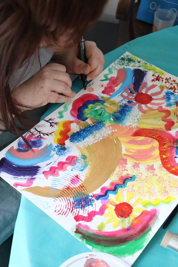 Atelier de peinture intuitive à l'acrylique