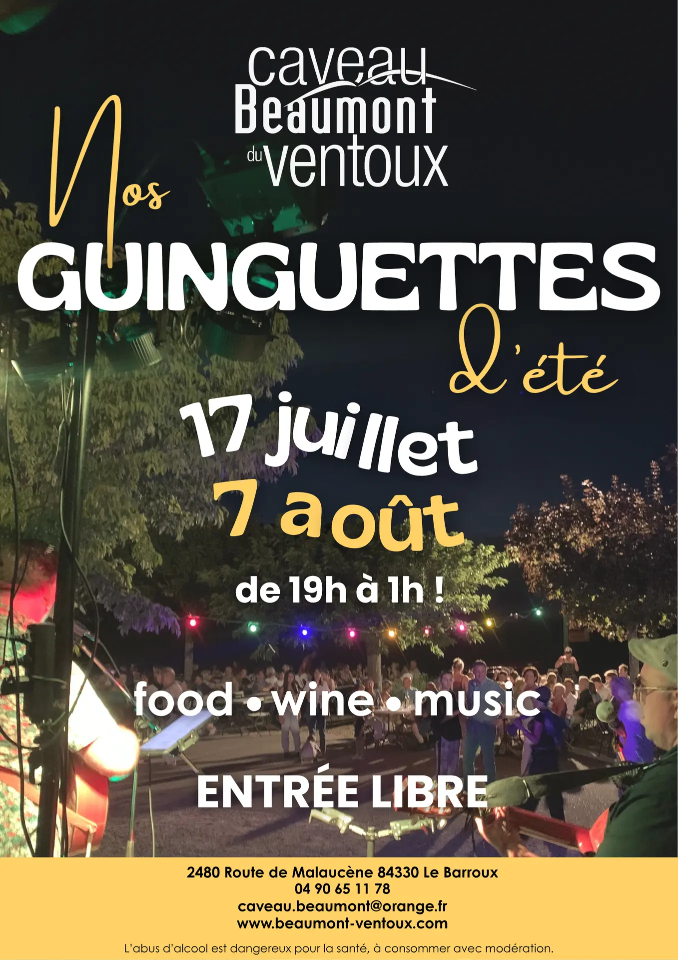 NOS GUINGUETTES DE L'ETE