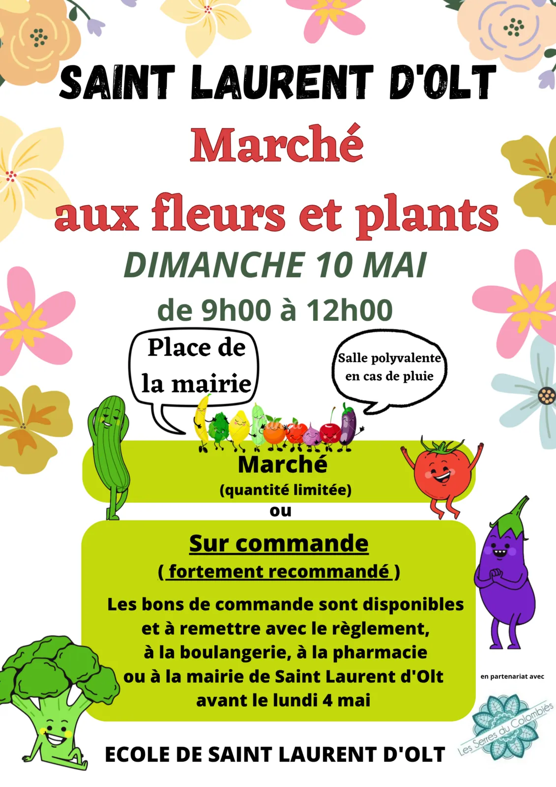 Marché aux plants et aux fleurs à Saint Laurent d’Olt