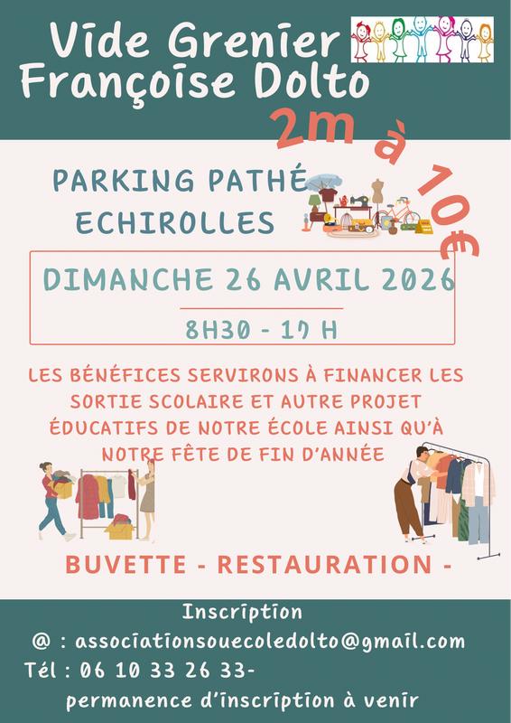 Vide grenier école françoise dolto