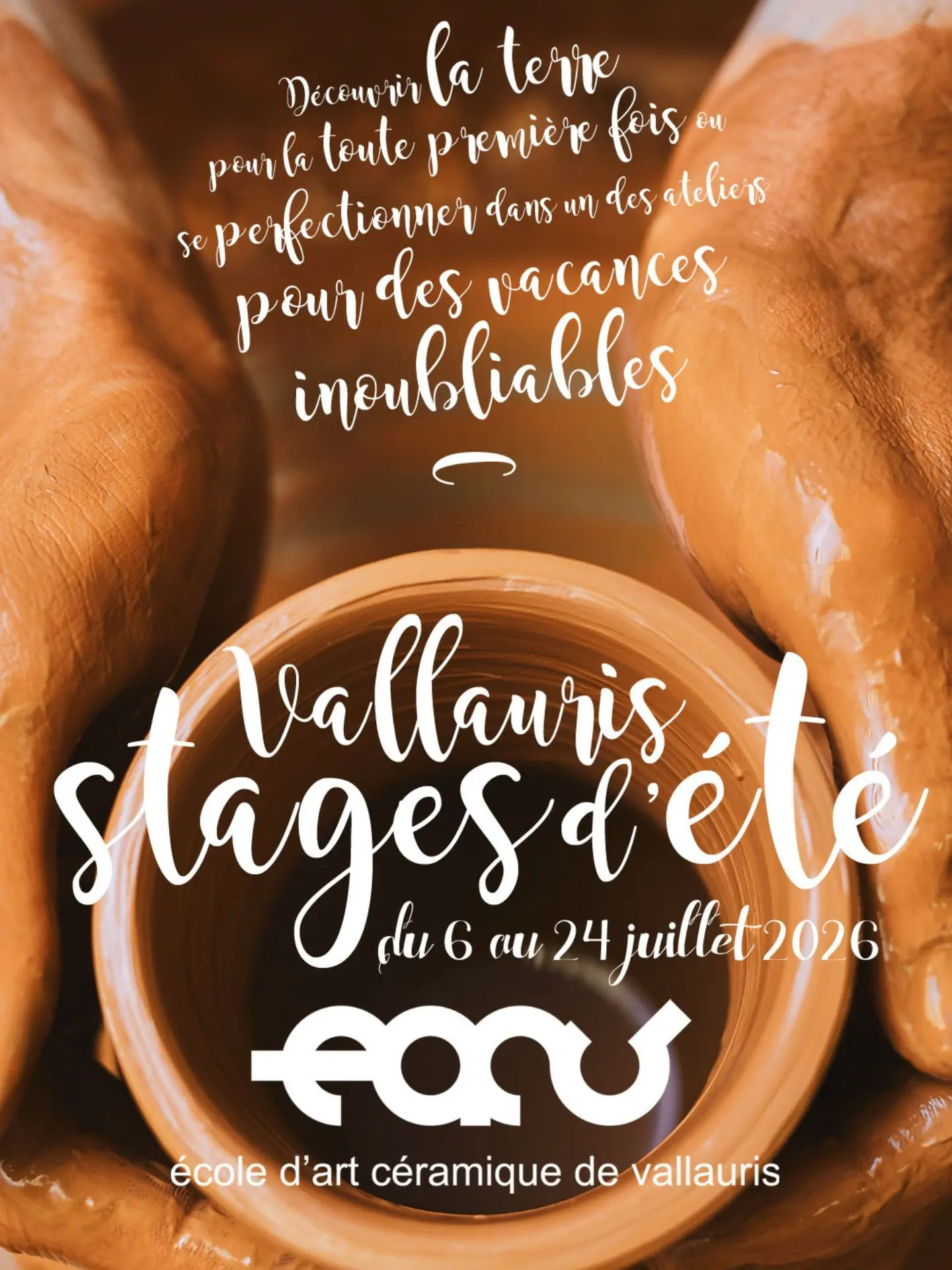 Stages d'été Ecole d'art céramique de Vallauris