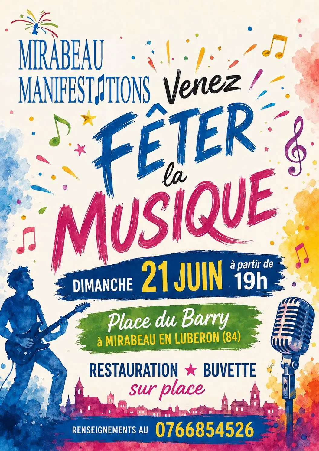 Fête de la musique à Mirabeau