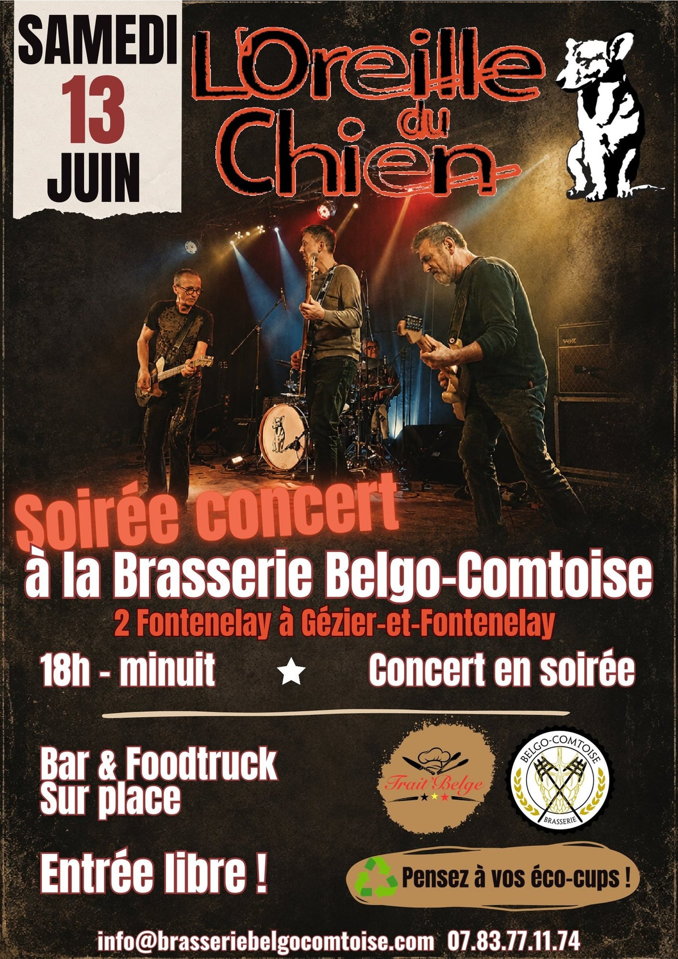 Soirée concert à la brasserie Belgo-Comtoise