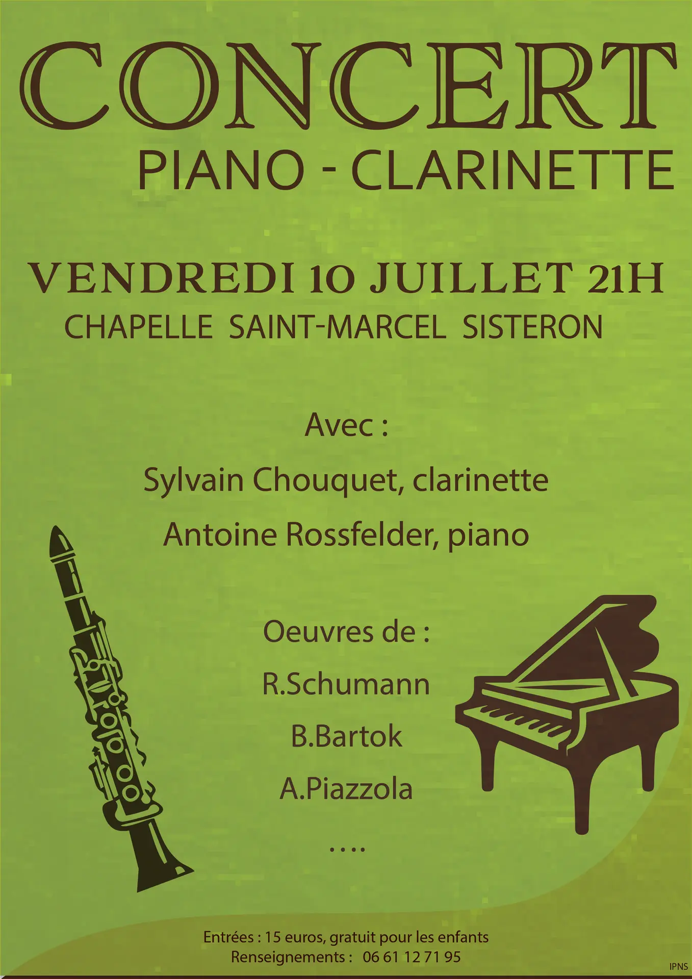 Concert piano - clarinette