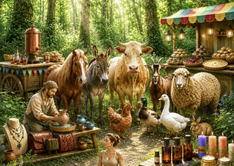 Marché artisans, producteurs, créateurs d’art et de bien être à Montcléra