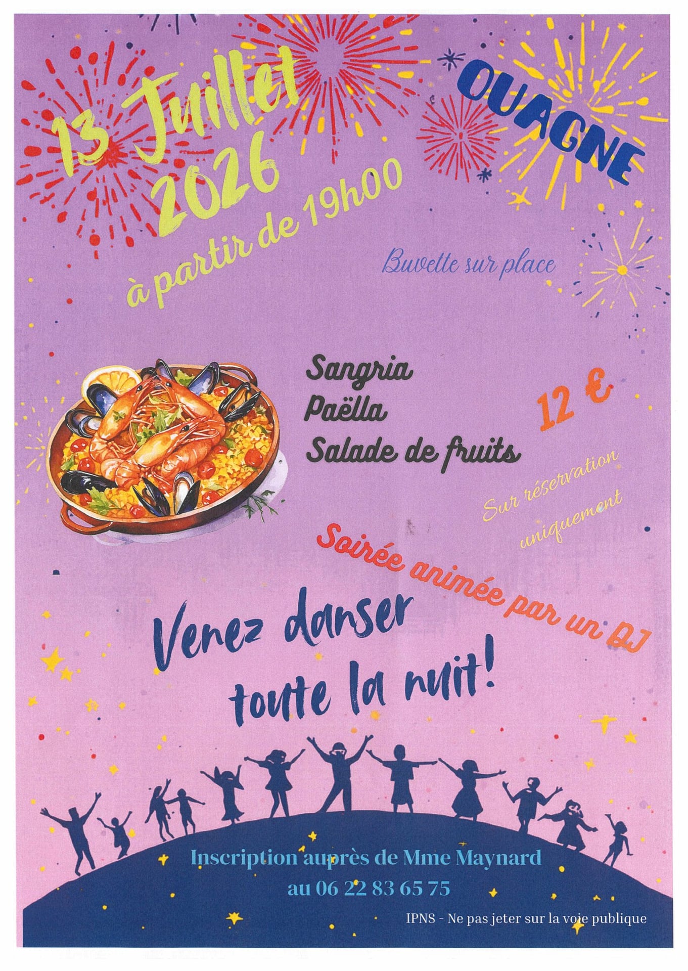 Soirée festive du 13 juillet 2026