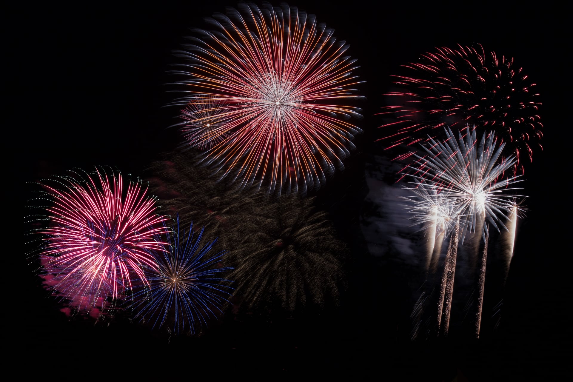 Bal des pompiers et son feu d'artifice