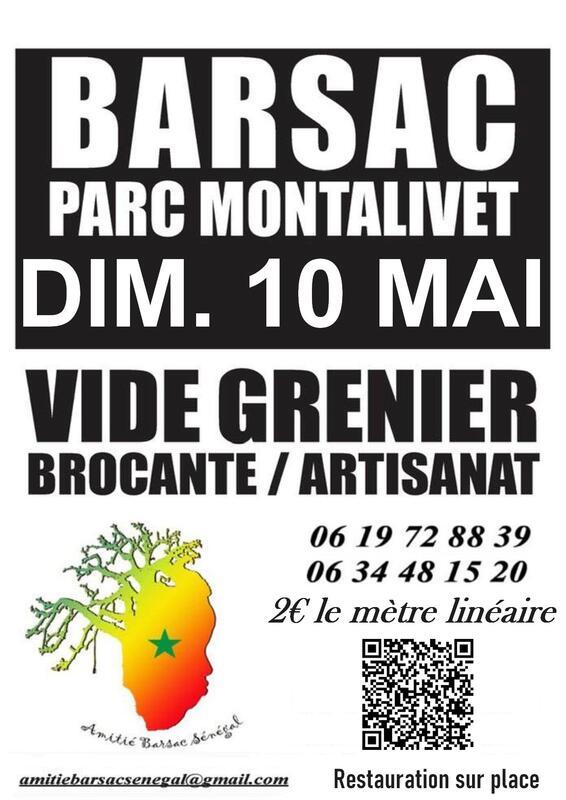 Vide grenier amitié barsac sénégal