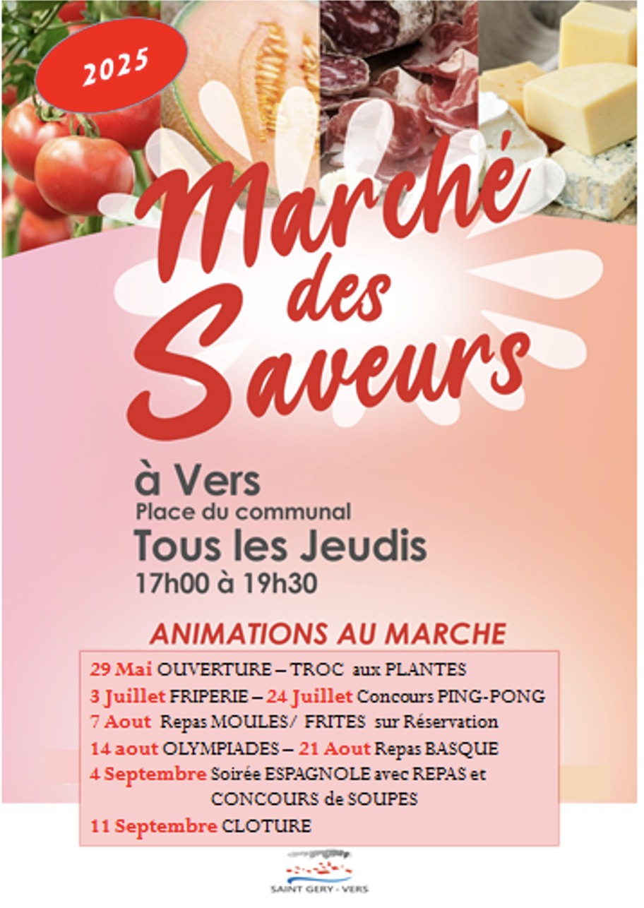 Marché des Saveurs à Vers