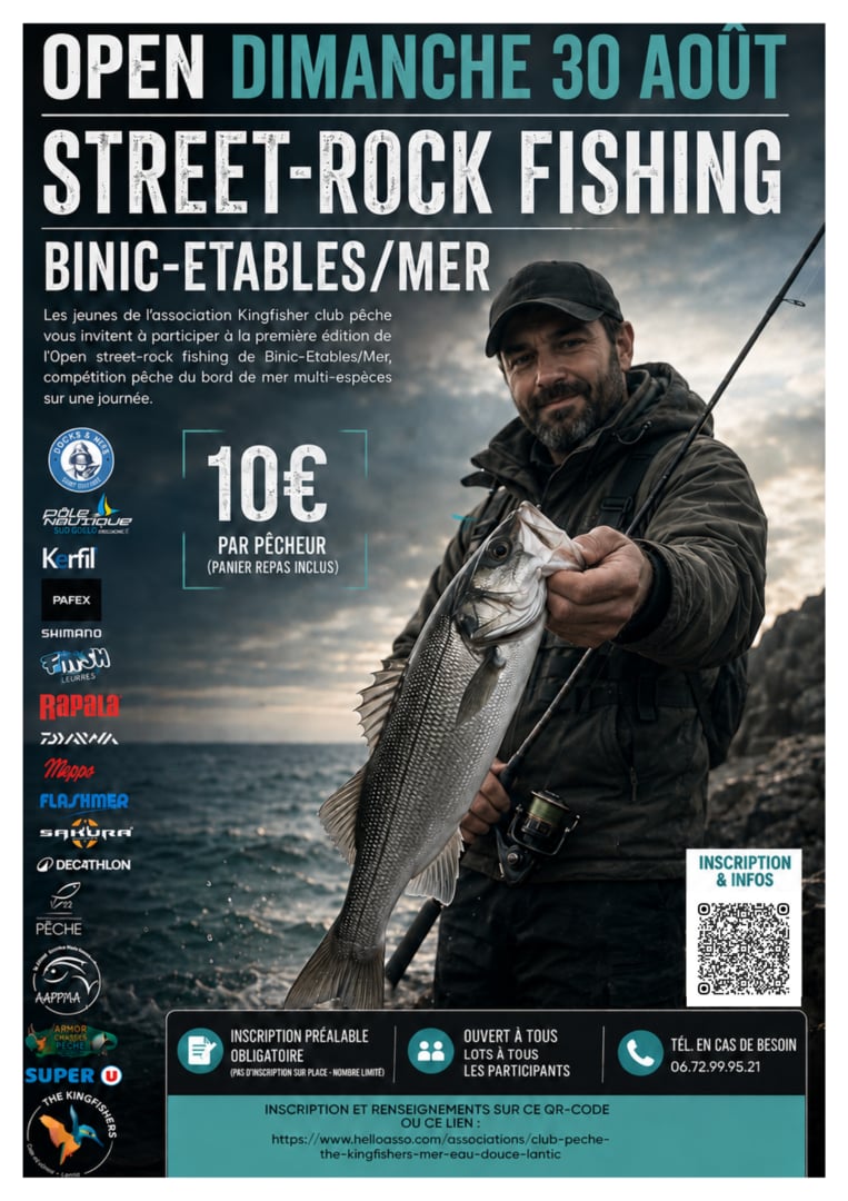 Competition pêche : Open Street-Rock Fishing