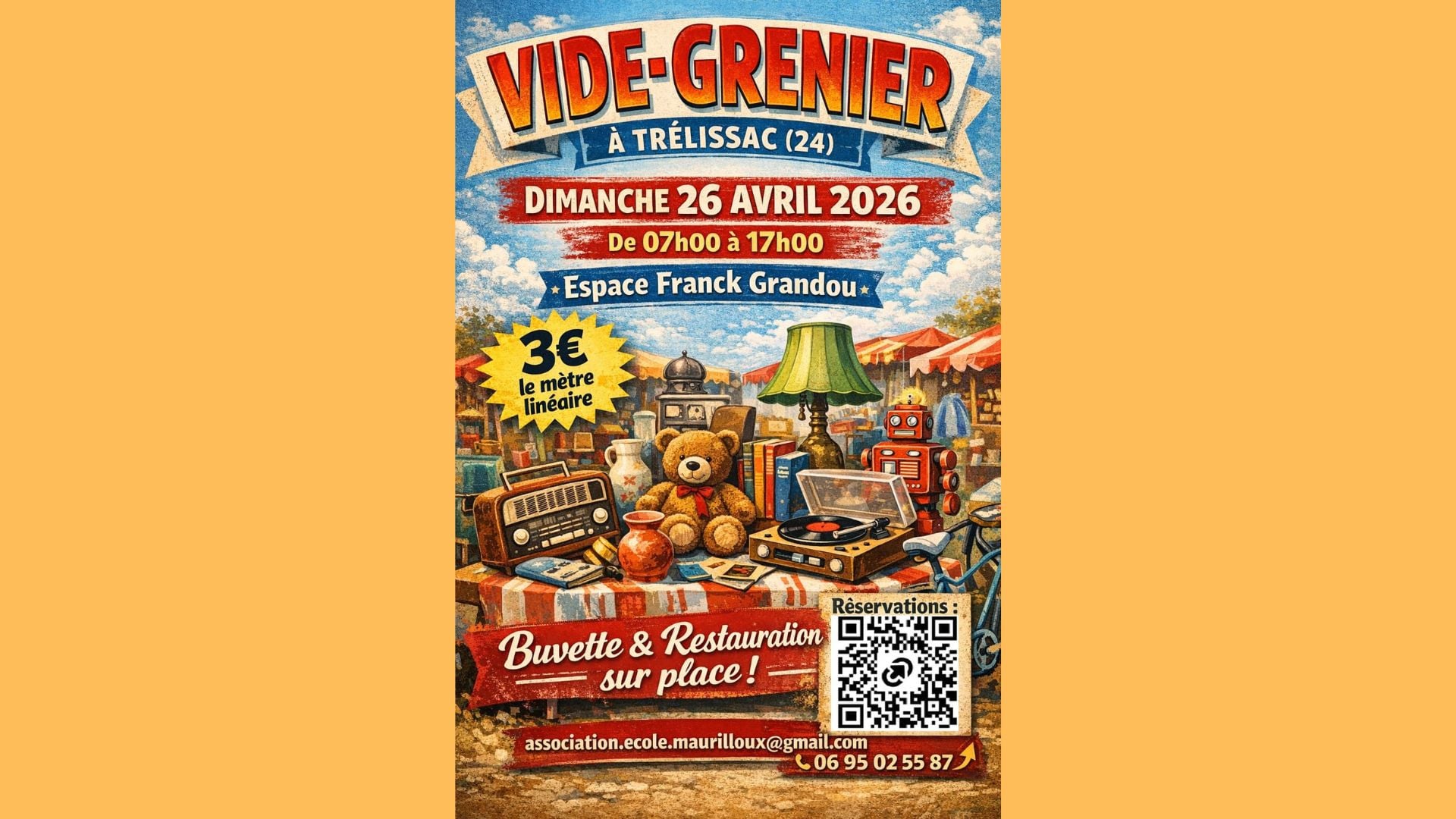 Vide-grenier : Espace Frank Grandou