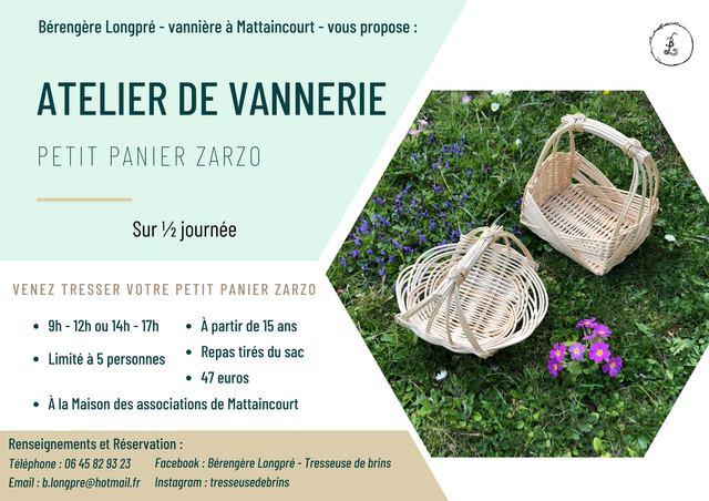 Stage vannerie - Panier Zarzo