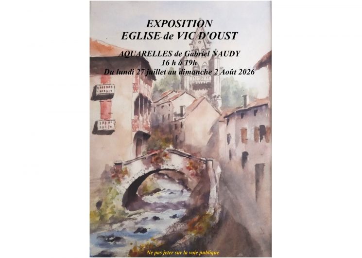 Exposition d’Aquarelles de Gabriel Naudy