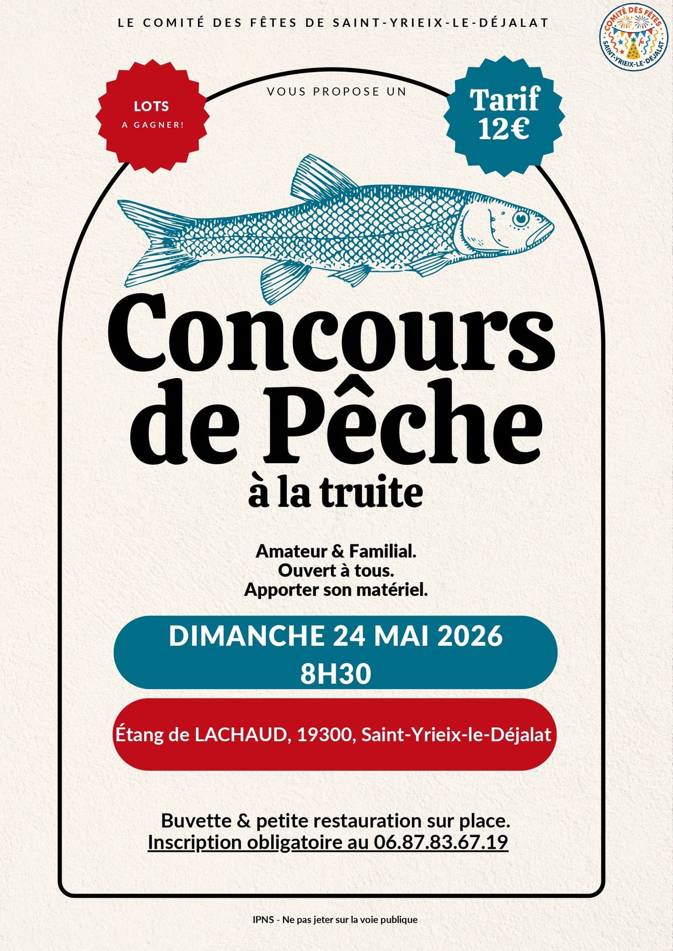 Concours de pêche à la truite