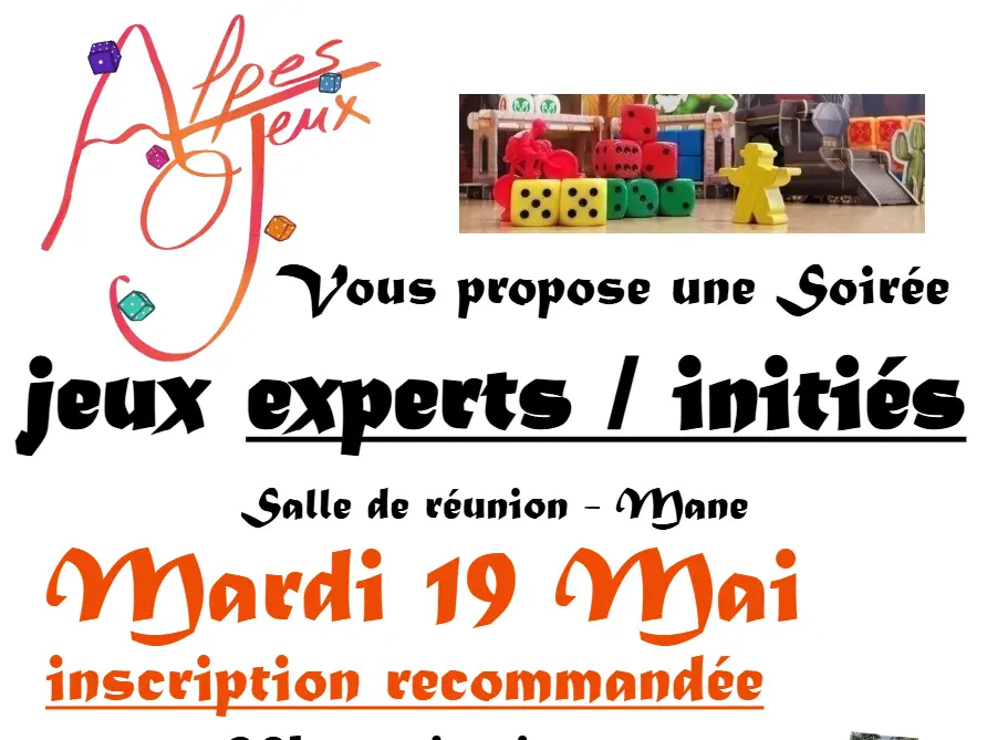 Soirée jeux experts/initiés