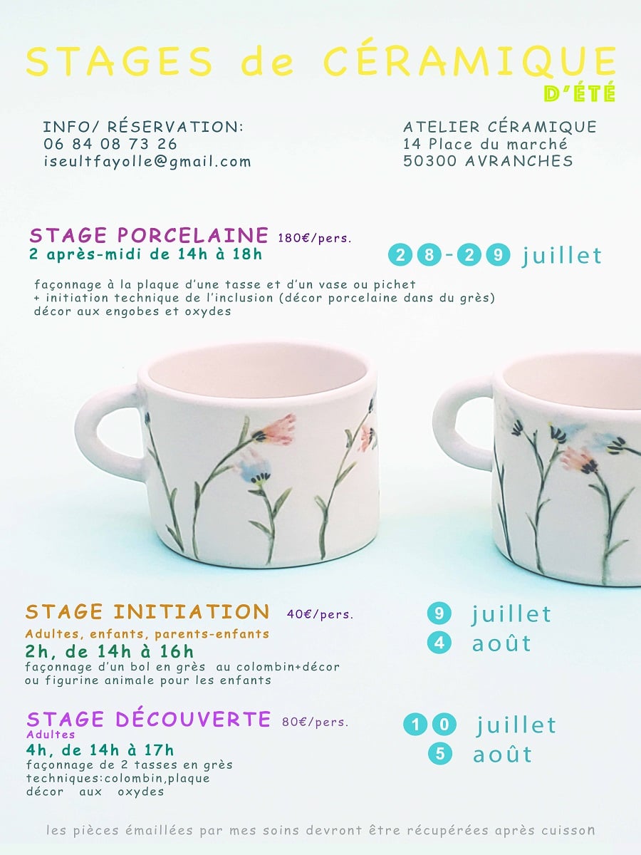 Stage porcelaine