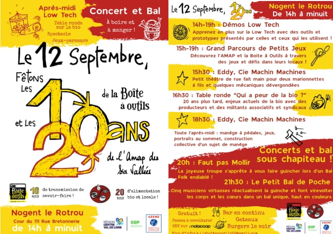 La Boîte à Outils & l'AMAP fêtent leurs 10 et 20 ans !