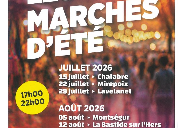 Marchés Nocturnes des artisans et créateurs locaux