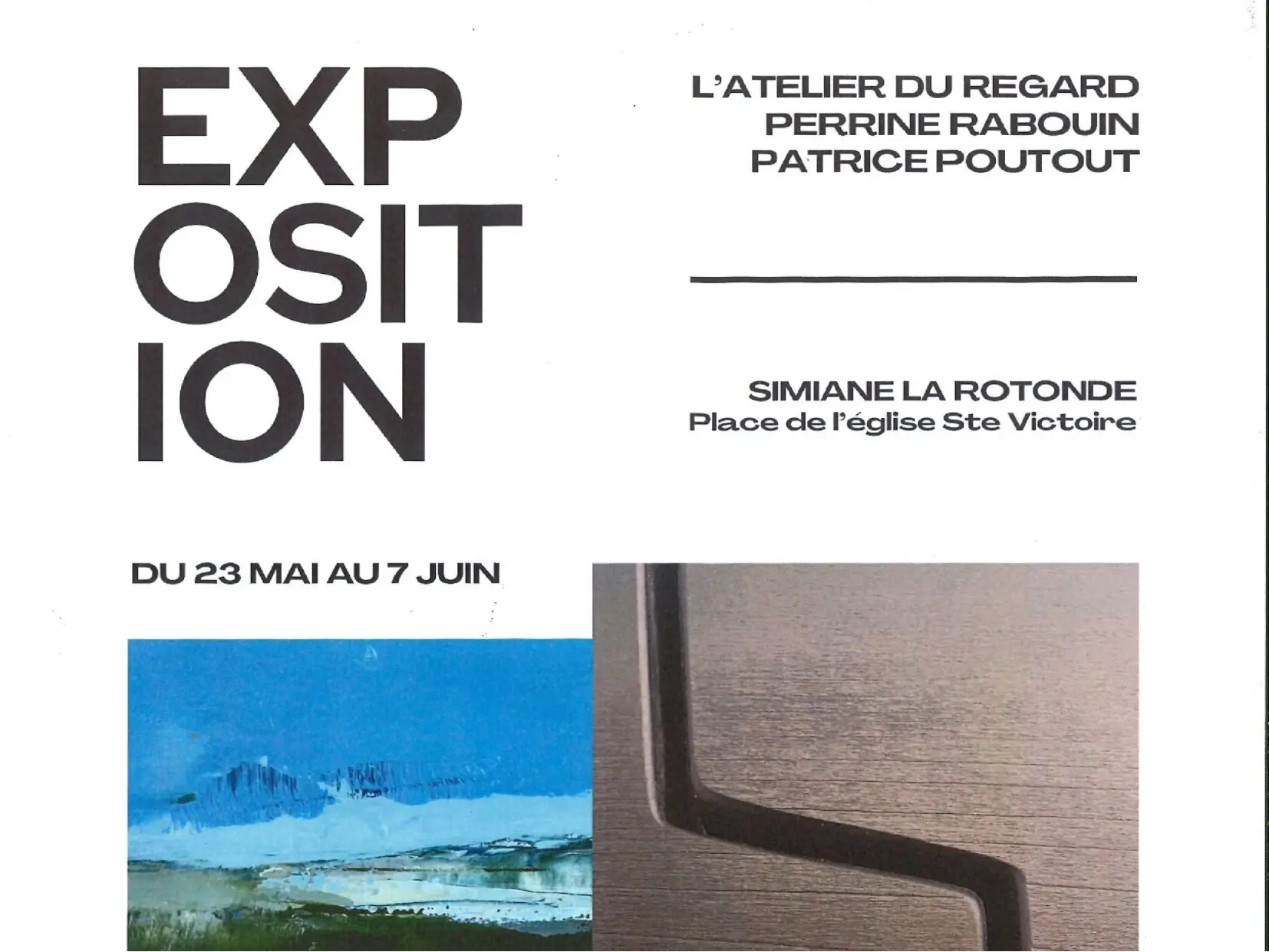Exposition Perrine Rabouin/Patrice Poutout