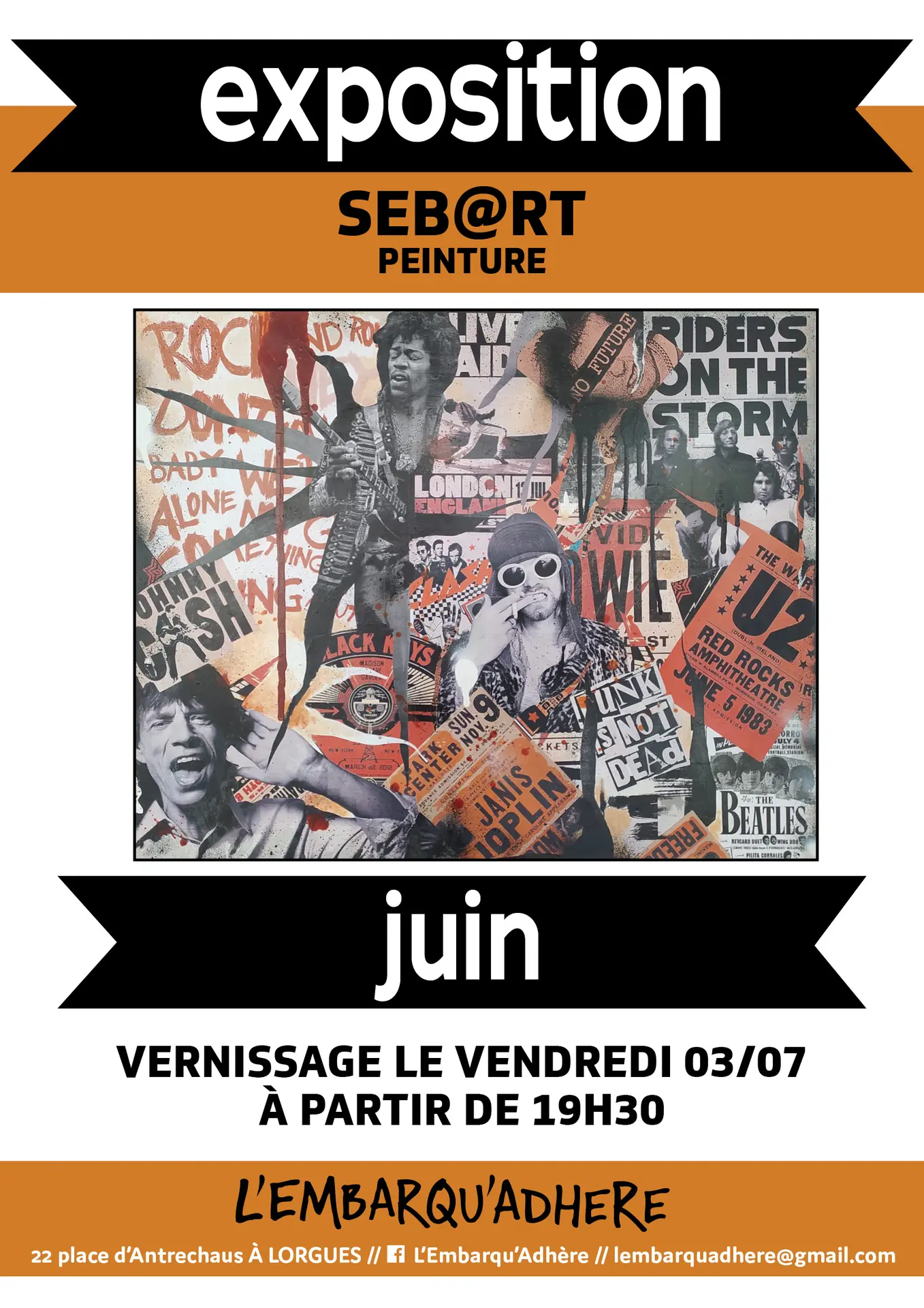 Exposition Seb@rt- L'Embarqu'adhère