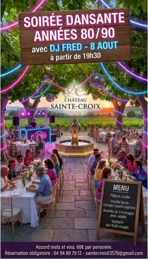 Dîner dansant : thème Années 80 et 90