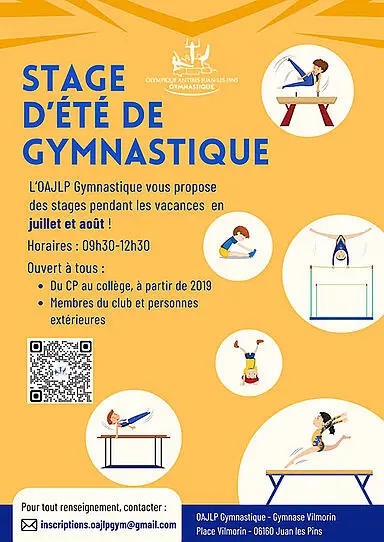 Stage d'été de gymnastique