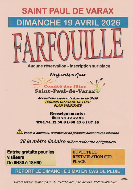 Farfouille du comité des fêtes