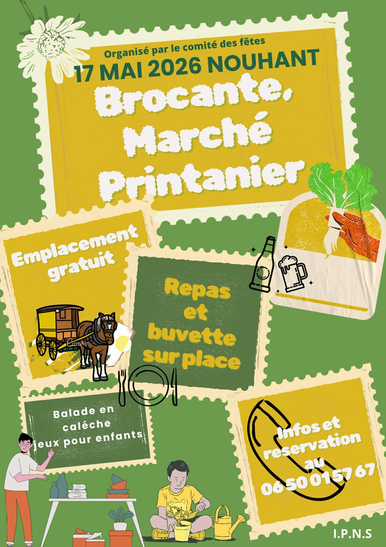 Brocante, marché printanier